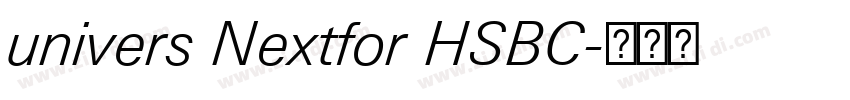 univers Nextfor HSBC字体转换 univers Nextfor HSBC字体转换